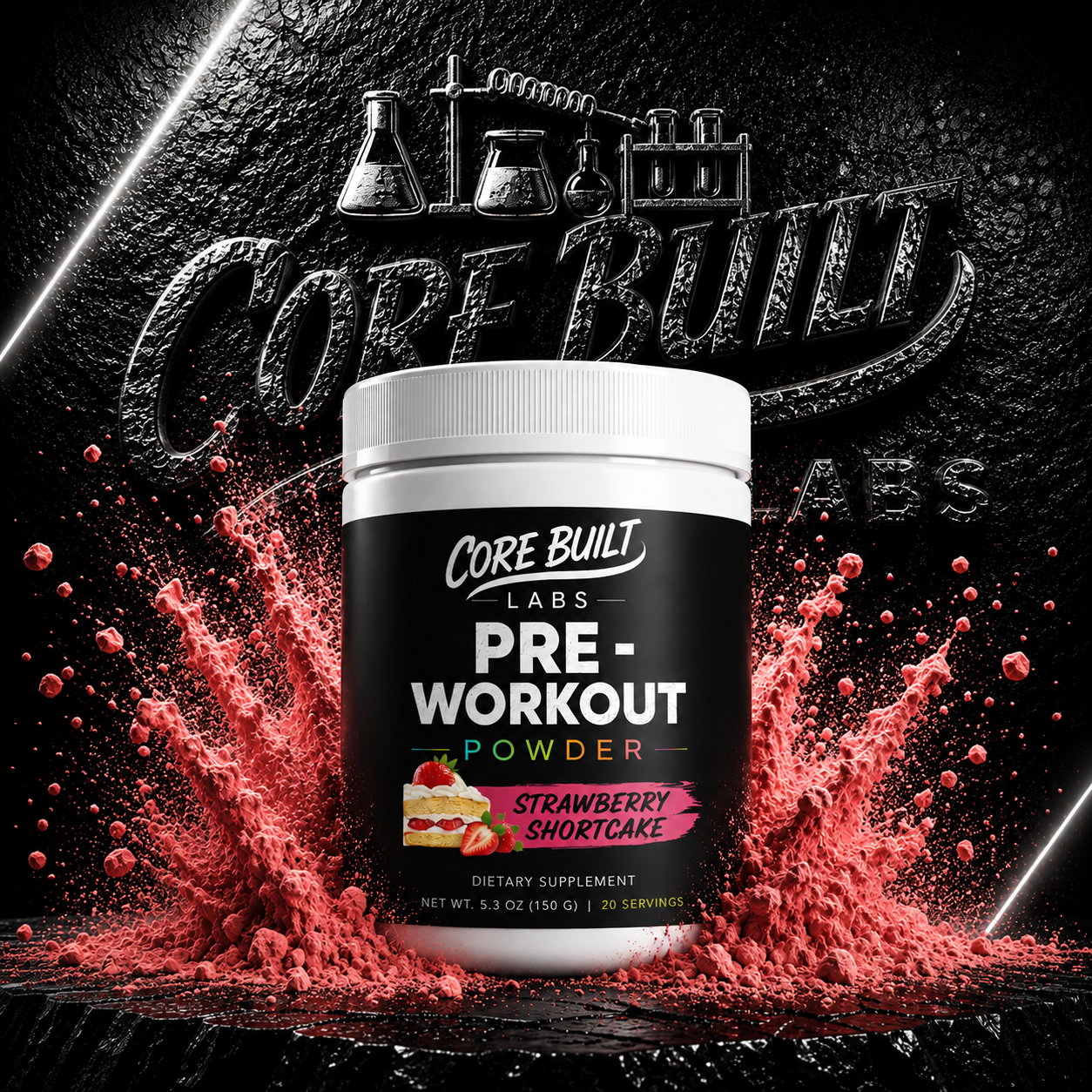 Energy Powder (Strawberry Shortcake)